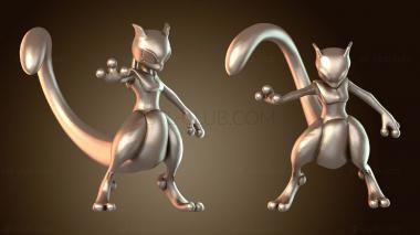 3D модель Вознесенный покемон Мьюту (STL)