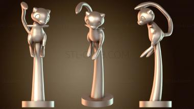 3D модель Мьюту Покемон Стоящий (STL)
