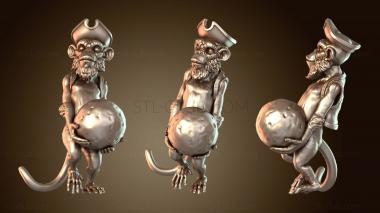 3D модель Дикая обезьяна (STL)