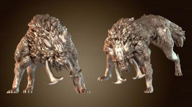 3D модель Монстр Волк (STL)