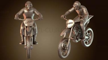 3D модель Мотогонщик (STL)