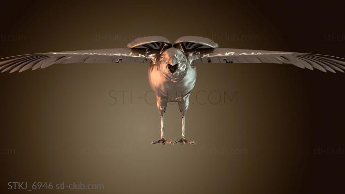 Статуэтки животных Noggins Raven Folded