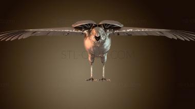 3D model Noggins Raven Folded (STL)