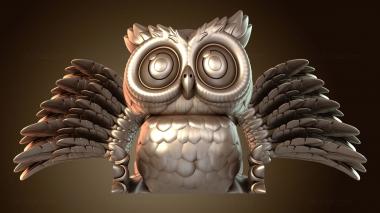 3D model Owl Nocturnal (STL)