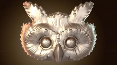 3D model Owl Face (STL)
