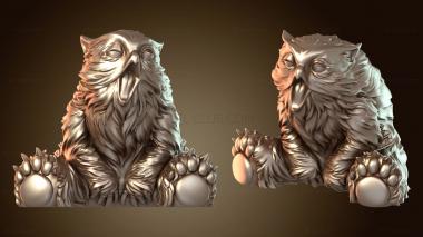 3D мадэль Совомедведь зевает (STL)