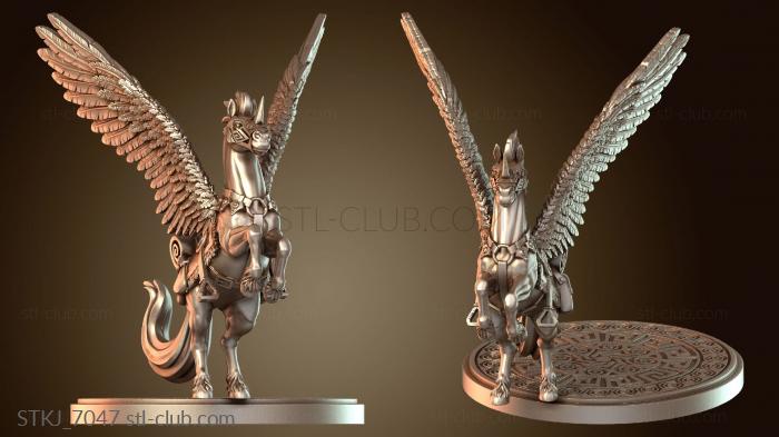 Статуэтки животных Пегас бронированный