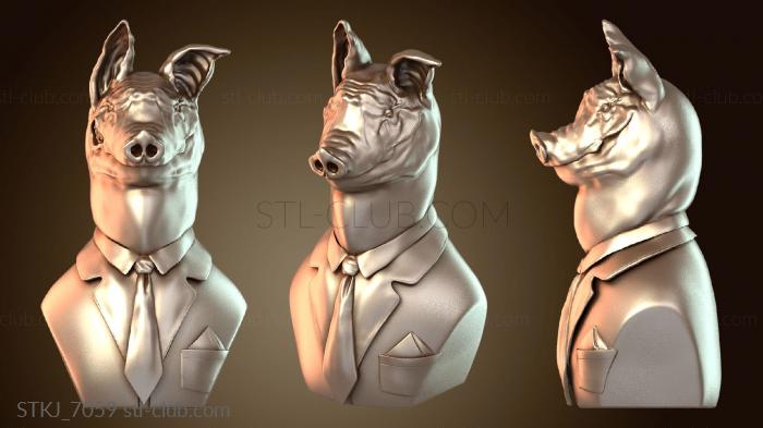 Статуэтки животных Бюст Свиного Вождя