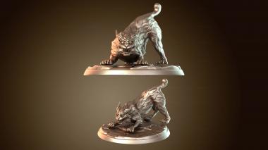 3D модель Наскочить рысь (STL)