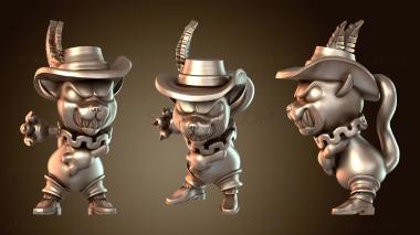 3D model Princesses Angry Cat (STL)