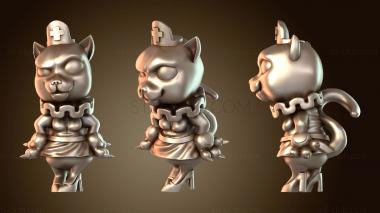 3D модель Принцессы Сердитая Кошка Медсестра (STL)