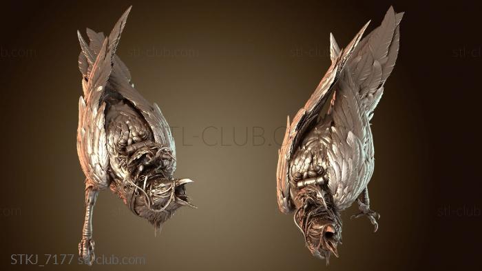 Статуэтки животных Ворон верхом