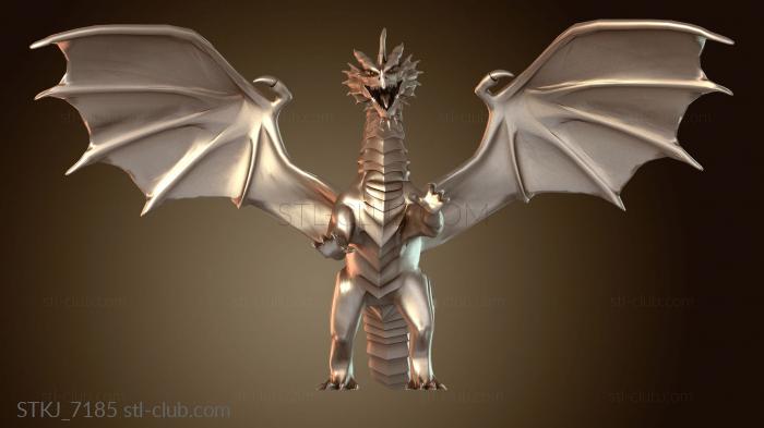 Статуэтки животных Красный дракон летающий взрослый