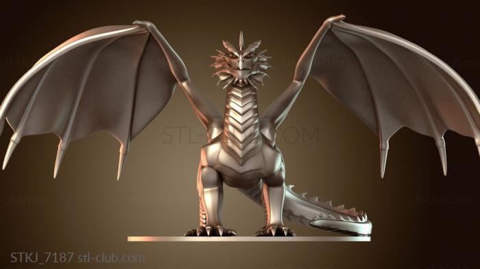 Статуэтки животных Красный Дракон