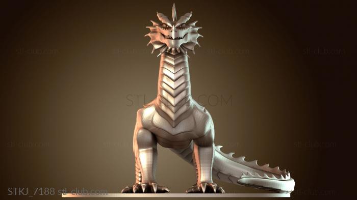 Статуэтки животных Красный Дракон Стоик