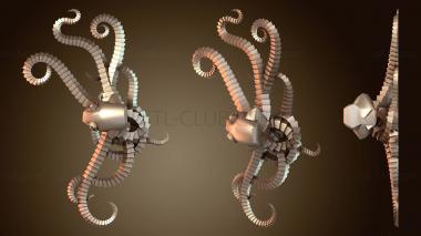 3D мадэль Риф Осьминог Глубокий (STL)