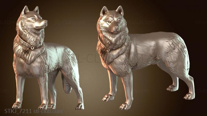 Статуэтки животных Репортер Билл и Хаски Холод