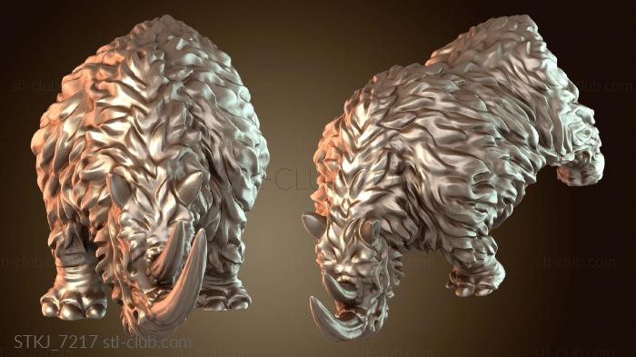 Статуэтки животных Битва носорогов