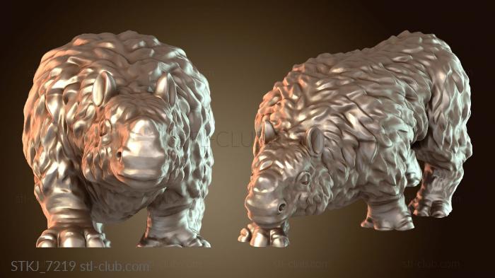 Статуэтки животных Ребенок-носорог