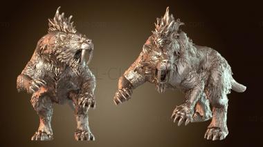 3D модель Атака саблезубого тигра (STL)