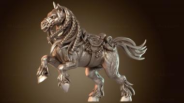 3D мадэль Седло для боевого коня Saga (STL)