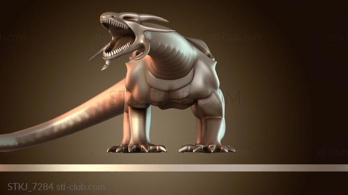 Сапфировый дракон с крыльями