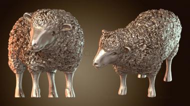 3D модель Овца рогатая (STL)