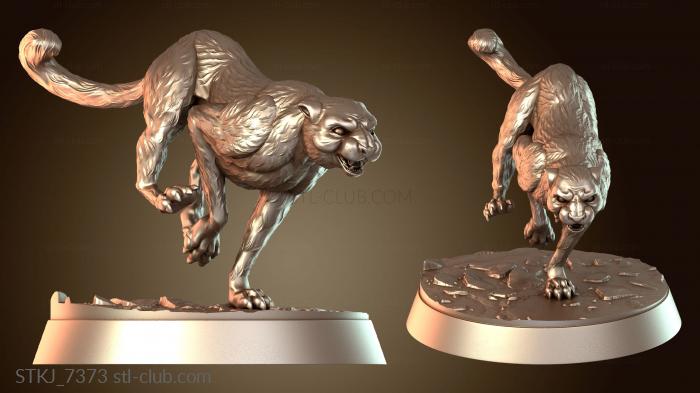 Статуэтки животных Свирепые снежные барсы