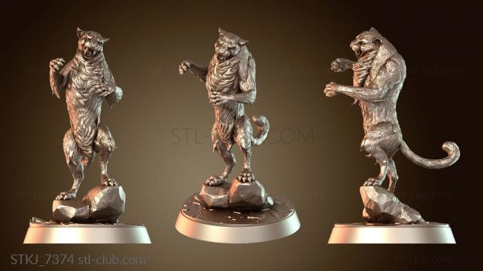 Статуэтки животных Снежные барсы Могучие