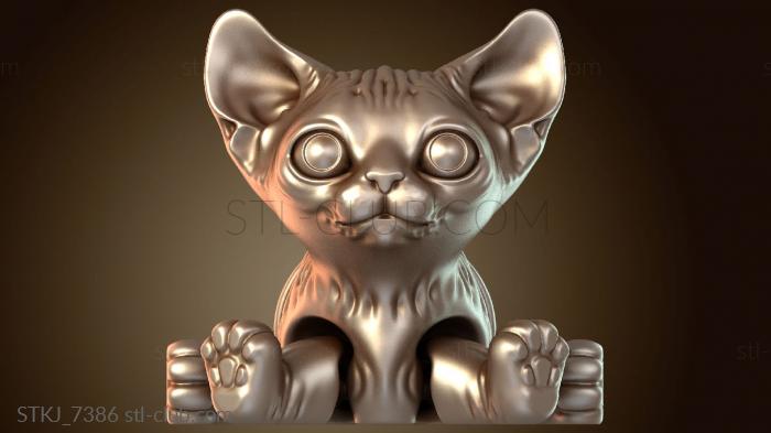 Статуэтки животных Сфинкс, кошка, шарнирная