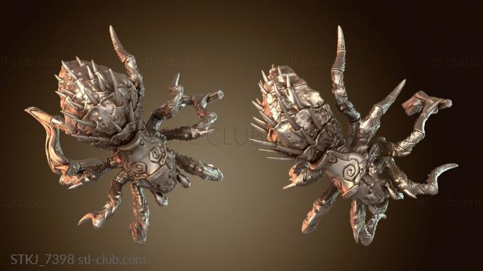 Статуэтки животных Наездники на пауках верхом