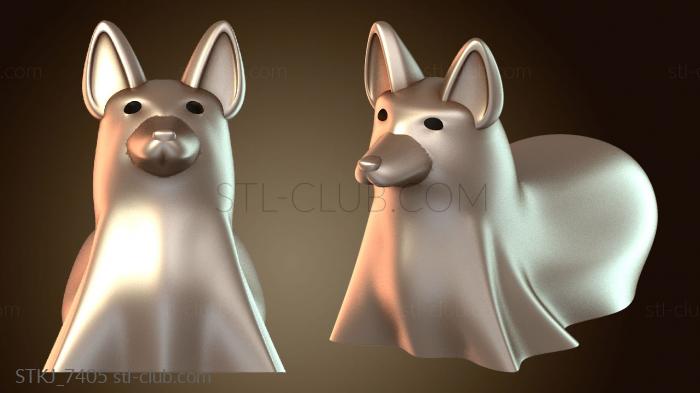 Статуэтки животных Жуткая собака корги