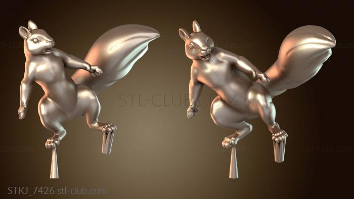 Статуэтки животных Белка-литник невидимый