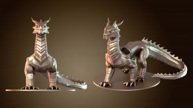 3D model Steel Dragon Standing (STL)