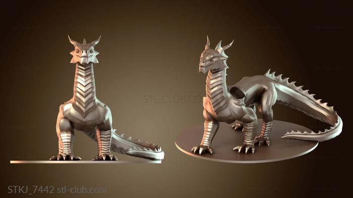 Статуэтки животных Древний Стальной Дракон