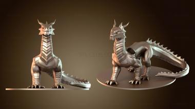 3D модель Древний Стальной Дракон (STL)