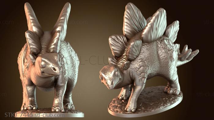 Статуэтки животных Стегозавр сильный