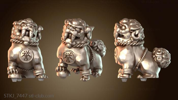 Статуэтки животных Каменные львы