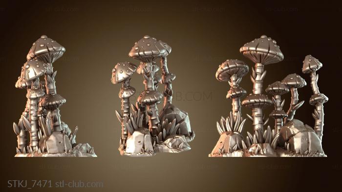 Статуэтки животных Высокие грибы