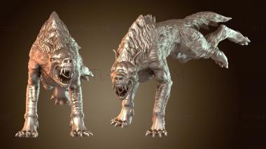 3D мадэль Террор Волк Дикарь Б (STL)