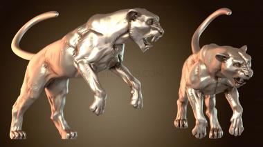 3D модель Титаны Дроу Боец Пантера (STL)