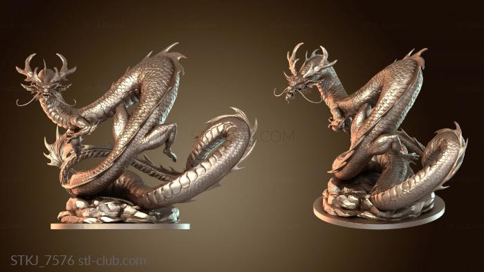 Статуэтки животных Дракон из домика траппера