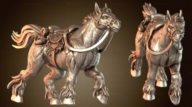 3D мадэль Тяжелое седло боевого коня (STL)