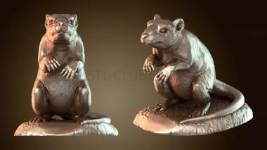 3D модель Крыса с шестеренками для колодцев (STL)