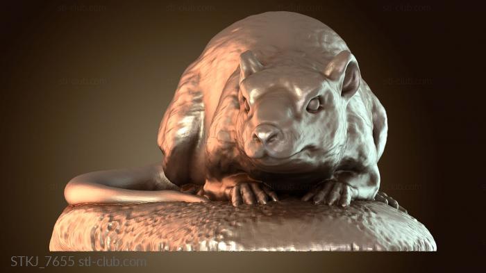 Статуэтки животных Крыса для колодцев с сердечником для передач