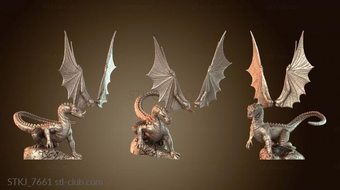 Статуэтки животных Западная РПГ Драконий Крылатый