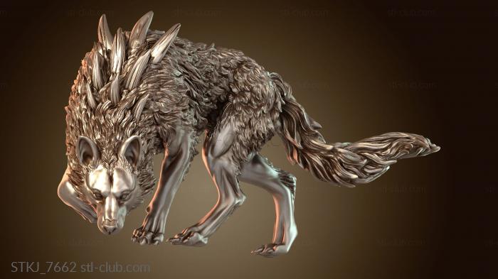 Статуэтки животных Дикий лютый волк