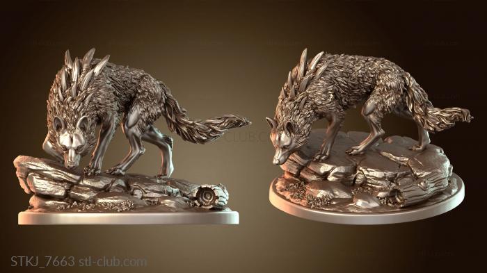 Статуэтки животных Дикий Лютый Волк Альфа