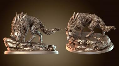 3D мадэль Дикий Лютый Волк Альфа (STL)