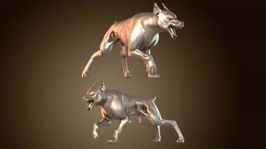 3D мадэль Дикая собака Б (STL)